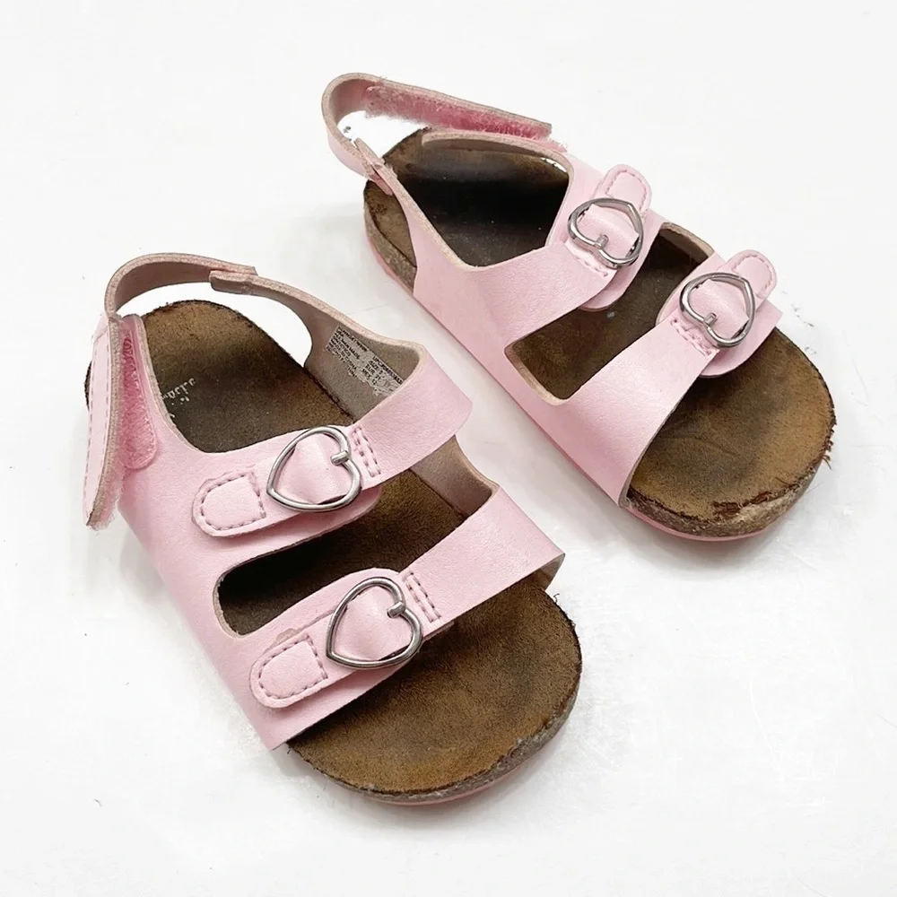 Wonder Nation pink baby girls sandals